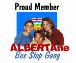 Proud Member of the ALBERTAne Bus Stop Gang